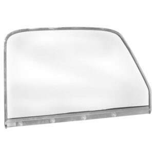 DOOR WINDOW GLASS LH 47-50 CHROME *