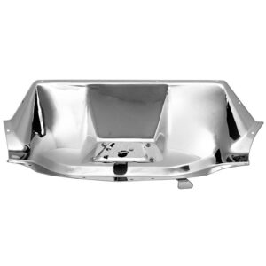 HOOD LATCH PANEL CHROMED STAINLESS