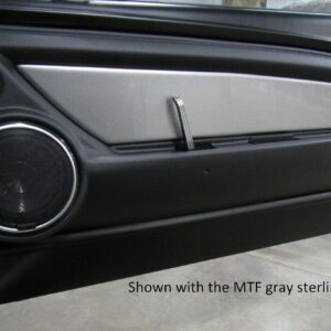 67 - 68 mustang deluxe door panels BLACK MTF