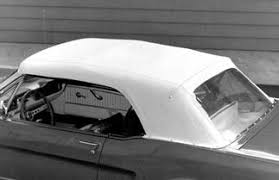 64 - 66 Mustang convertible top oxford white vinyl