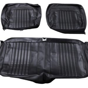 71 - 72 chevelle seat covers front black BENCH