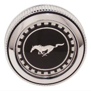 1970 Ford Mustang Fuel Tank Cap - Twist On - Chrome - Running Pony
