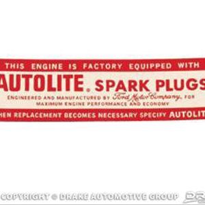 64-68 Air Cleaner Decal (Autolite 8 Cylinder)
