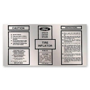 69 Space Saver Inflator Bottle Decal