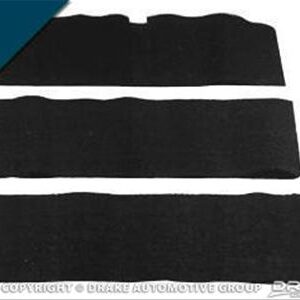 65-68 Ford Mustang Fastback Floor Carpet - Rear fold seat - Dark Blue