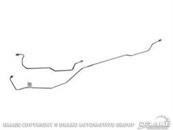 67-69 Ford Mustang (289-429) Brake Hydraulic Line - Rear End Housing - w/ 8'' Rear Axle