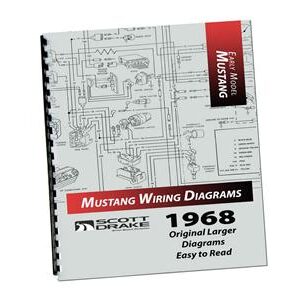 1968 Ford Mustang Technical Specification Book - Wiring diagram tall