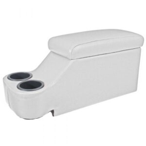 64-67 Ford Mustang Center Console - Scott Drake - Short length - Saddle Console - White