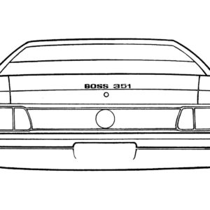 1971 Boss 351 Stripe Kit (Black)