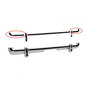 71 - 73 MUSTANG BUMPER REAR outer rubber strip