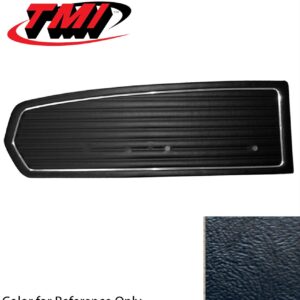 68 Mustang standard door panels BLACK (PAIR)